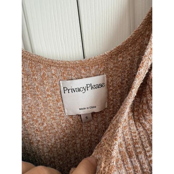 Privacy Please Revolve button front sweater woven bodysuit size small - Picture 3 of 5